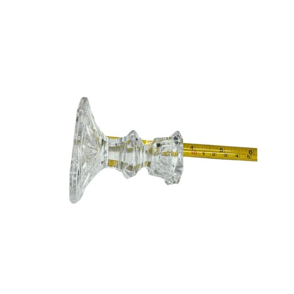 Mikasa Edinburgh Crystal Set of 2 Octagonal Base 3” Candleholders - Picture 6 of 10